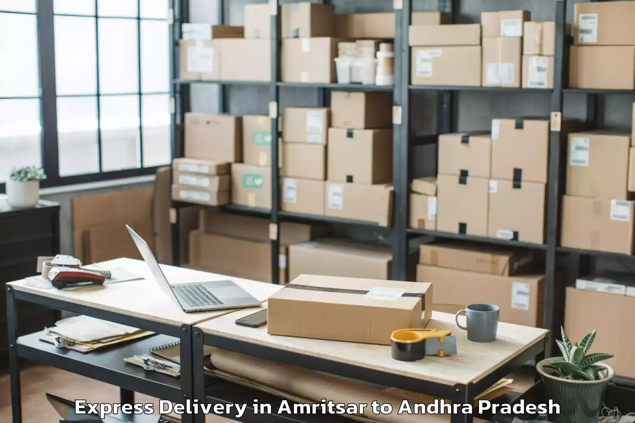 Top Amritsar to Rowthulapudi Express Delivery Available